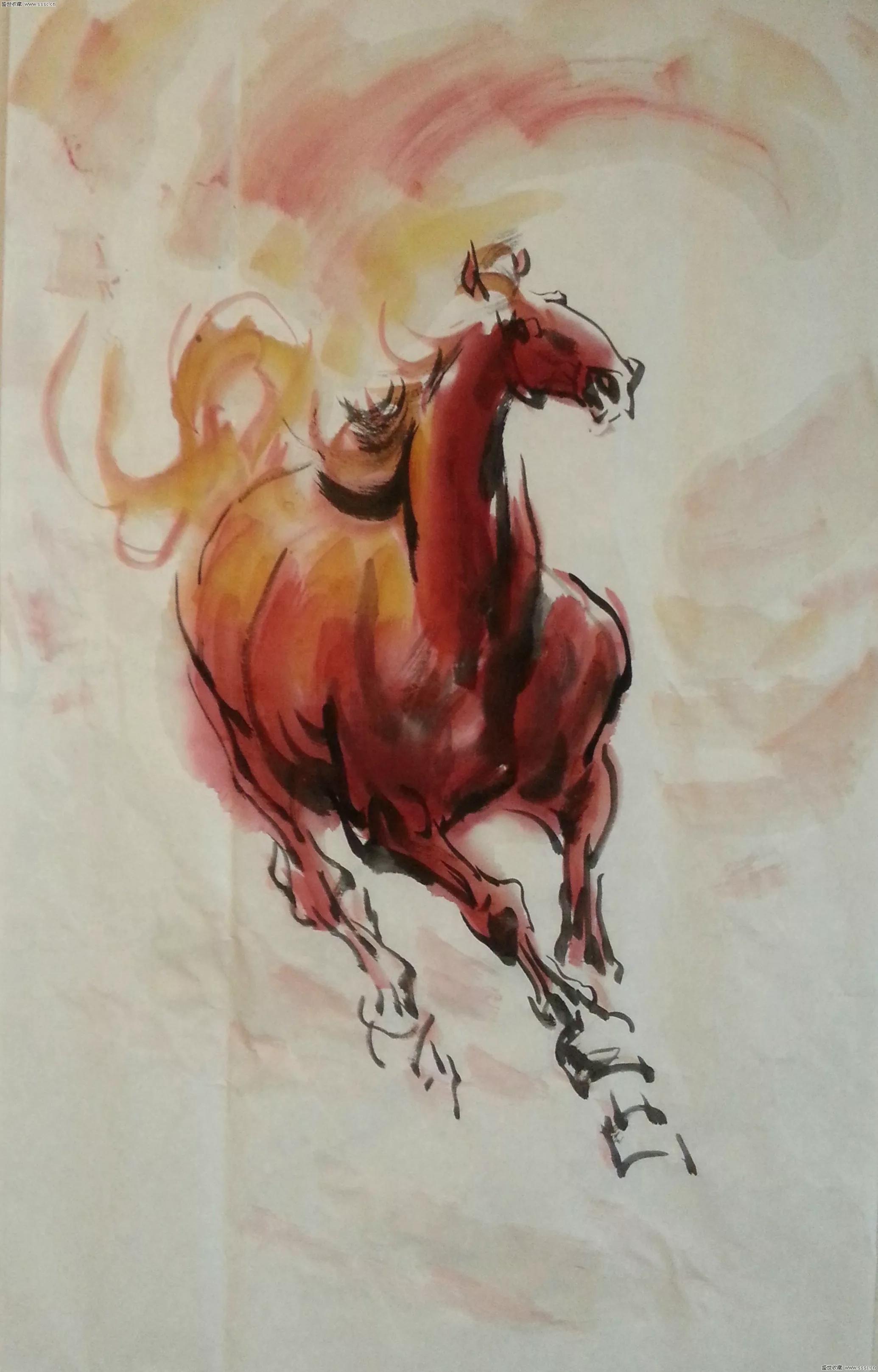 最新国画马,最新国画马，传统艺术的现代演绎