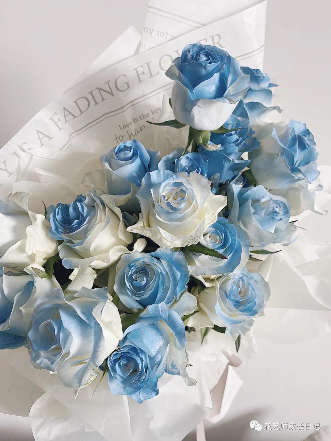 碎冰蓝最新款花束,自信与成就感的绽放之美