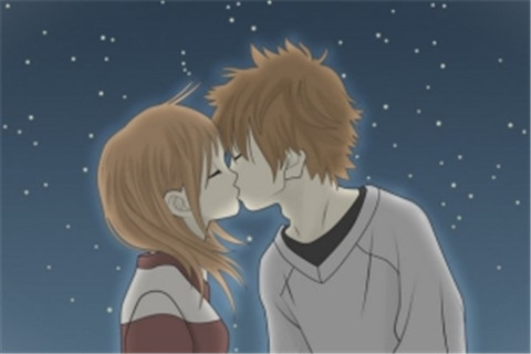 亲吻的动漫图片,亲吻的动漫图片——温馨友谊的瞬间