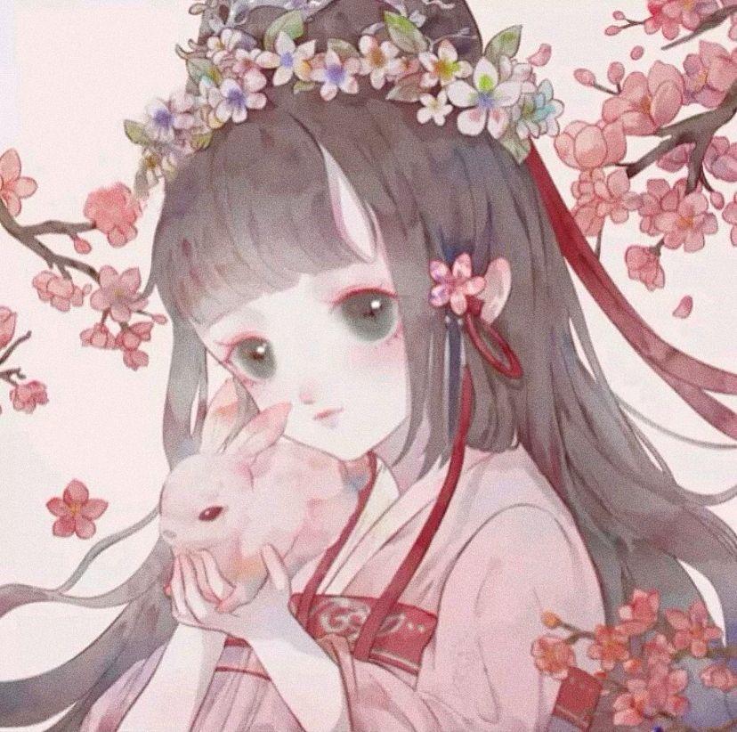 动漫古风女生头像,自然美景中的心灵之旅