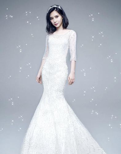 明星梦幻婚礼的婚纱礼服,星光熠熠缔造梦幻之美