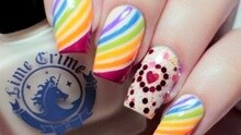 最新彩虹美甲潮流图片大赏