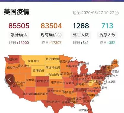 美国新冠疫情最新动态下的温馨日常